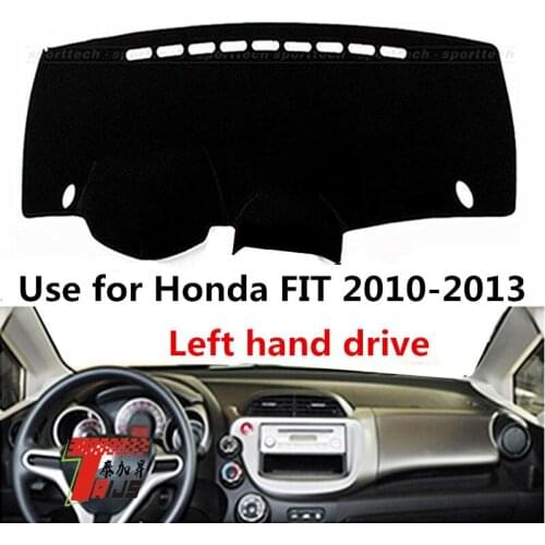 Taijs Left hand drive Car Dashboard Cover Dash Mat for Honda FIT JAZZ 2009 2010 2011 2012 2013 Dash-mat Good Model Carpet