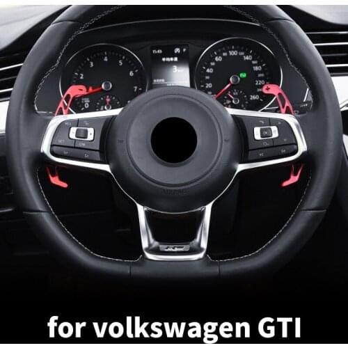 Car steering wheel shift paddle modification For Volkswagen GOLF GTI R GTD GTE MK7 POLO GTI Scirocco 2014 15 16 17 18 19 20 2021
