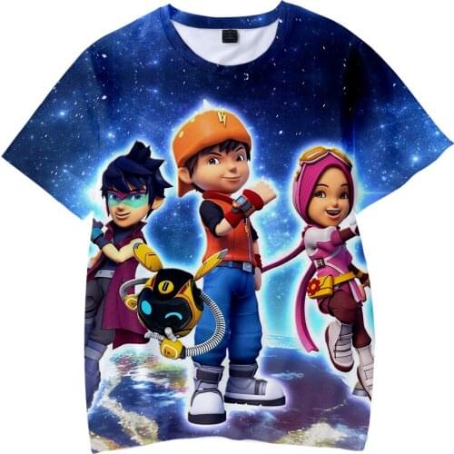 New Anime BoBoiBoy T shirts Short Kids t shirt Cute Summer Short-Sleeved T-shirt Trendy Boys/girls Streetwear Boboiboy Tops