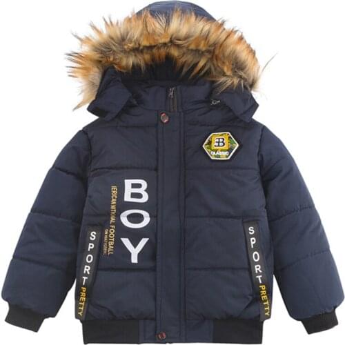 2021 Autumn Winter Baby Boys Jacket Childrens Clothing Kids Hooded Thick Warm Outerwear Coats For Boys Clothes 1 2 3 4 Years