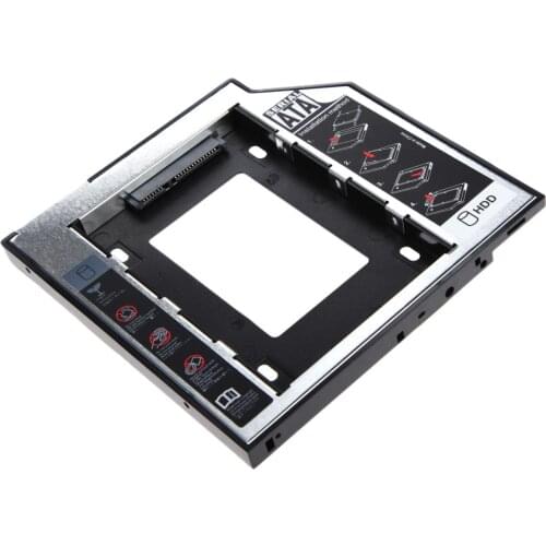 2nd HDD Caddy 9.5mm Optibay SATA 3.0 2.5 HD SSD Hard Disk Drive HDD Case/Box/Enclosure For Laptop PC Computer CD-ROM Adapter