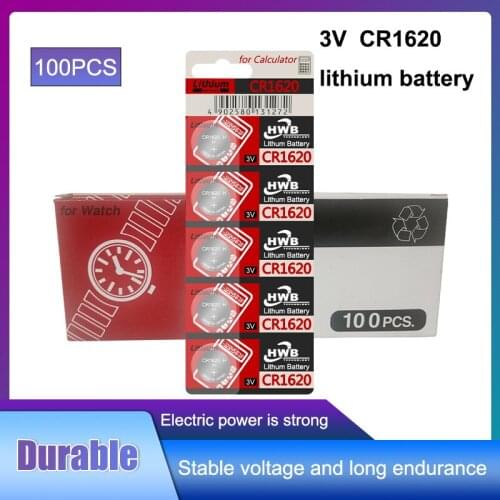 100Pcs/Lot Original for Maxell cr1620 Button Cell Batteries For Watch 3V Lithium Battery CR 1620 Remote Control Calculator