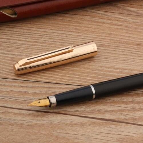 Brand WingSUNG 220 Fountain Pen Golden Iridium Nib School Student Office Stationery Ink Pens