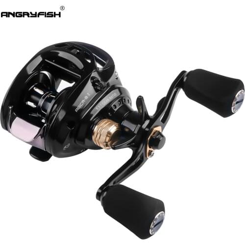 ANGRYFISH Hot Sale 9+1BB Bait Casting Fishing Reels 6.3:1 Right/Left Baitcasting Reel Metal Spool