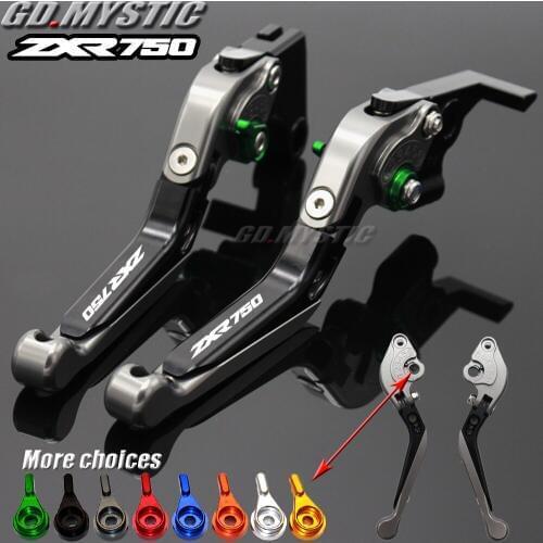 For Kawasaki ZXR750 ZXR 750 1989-1995 Motorcycle Brake Levers adjustable Folding Bike extensible CNC Clutch Levers