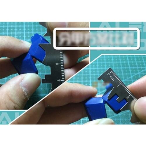 ​Model 4pcs Drill Scribe Line Templates Ruler Details Craft Tool AJ0091 Alexen