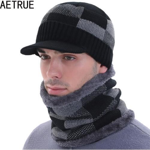 Beany Skullies Beanies Mens Winter Hats For Men Winter Cap Necks Women Knitted Hat Male Mask Gorro Bonnet Winter Beanie Hat Cap