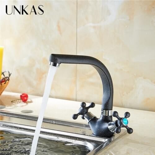 Dual Spout Kitchen Sink Faucet Pull Out Kitchen Faucet Mixer Tap Kitchen Hot and Cold Water tap Bathroom Faucet Vanity Vessel