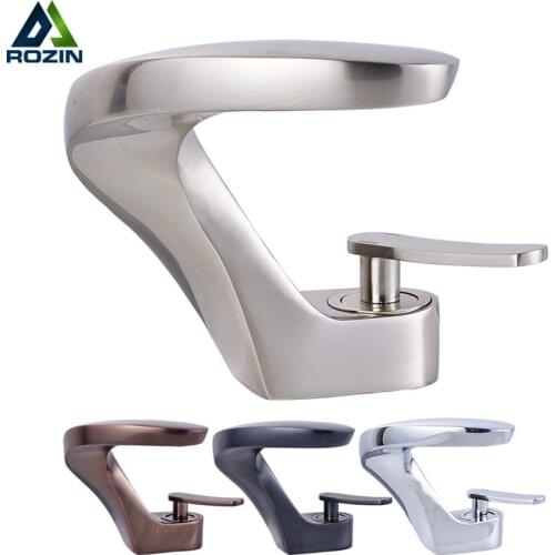 Bathroom Vanity Sink Faucet Oil Rubbed Bronze Washing Basin Sink Taps with Hot and Cold Water Tap Crane