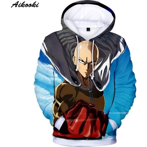 Anime Cartoon Street Hoodies 3D New Anime One Punch man Saitama Oppai Men Women 3D Hooded Sweatshirt Handsome Boy Hoodie clothes