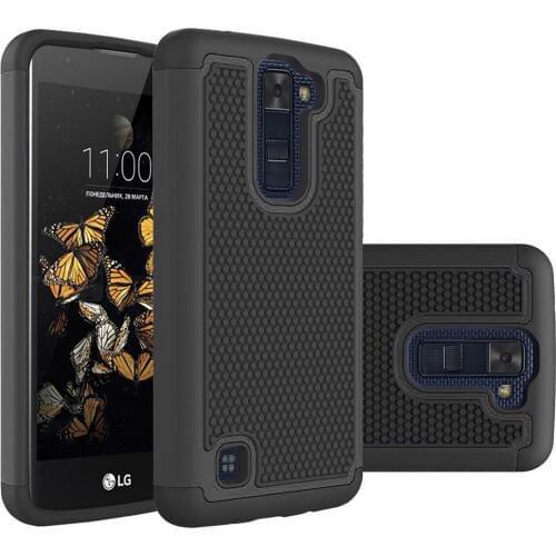 Shock-Absorption Shockproof Dual Layer Defender Protective Case Cover For LG Phoenix 2/LG Escapte 3/LG K8 2016