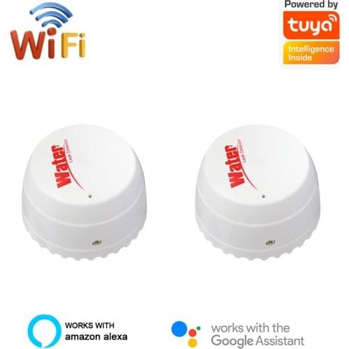 WiFi Smart Tuya Water Leakage Sensor Tuya Water Alarm Compatible With Tuyasmart / Smart Life APP Easy Installation Security