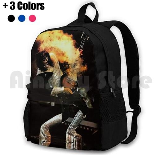 Lover Rock , Kiss , Ace Frehley Live 2 Tee Outdoor Hiking Backpack Waterproof Camping Travel Music Band