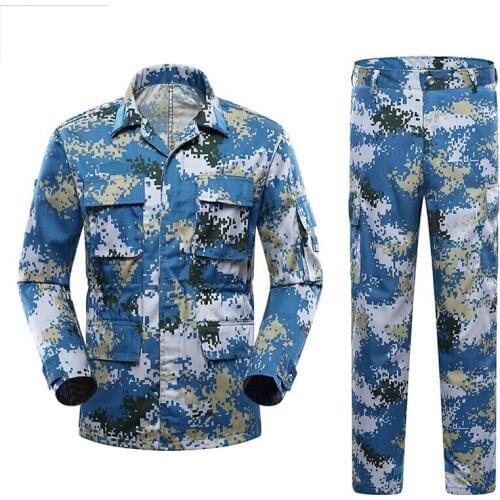 Military Uniforms For Man Long Sleeve Tactical Training Outdoor Clothes Camouflage Combat Army Suit Militar Soldier Work Wear