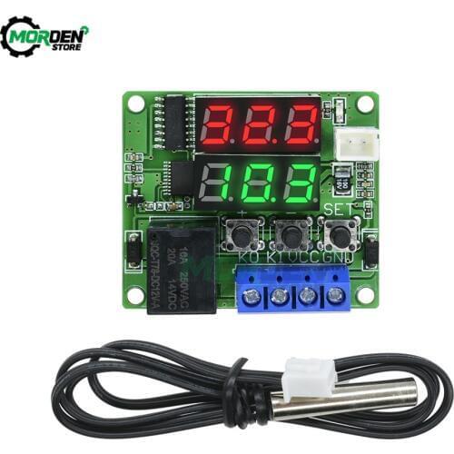 XH-W1219 W1219 DC 5/12V Relay Temperature Controller Switch Delay Time Relay Display LED Digital Thermostat NTC Sensor Module