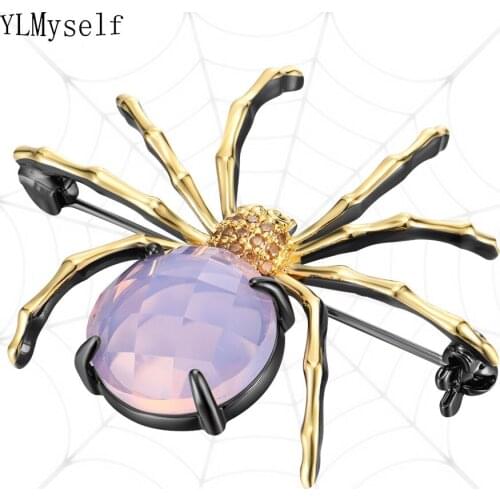 YLMyself Black Brooches For Clothes