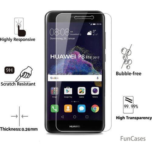 Tempered Glass for huawei p8 lite 2017 version Screen Protector 9H 2.5D Clear Glass for Huawei P8Lite 2017 Protective Cover Film