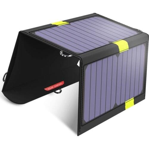 X-DRAGON 5V 20W High Efficiency Foldable Solar Panel Charger for Hiking Outdoors Cell Phones