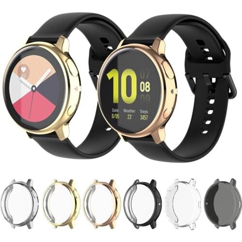 Protective Shell Sleeve For Samsung Galaxy Watch Active 2 44mm 40mm Bumper Protector Full TPU Cover For Galaxy Watch Active Case
