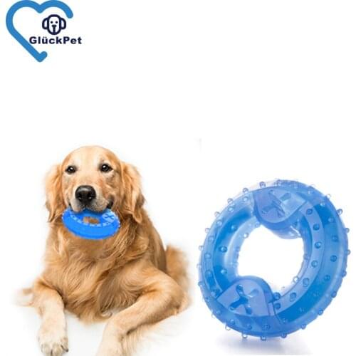 Dog Chew Toys Cooling Freeze Puppy Teething Rings Arctic Durable Teething Toys for Dogs Tooth Cleaning Pet Toys Perfect Training