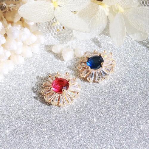 10pcs/lot Luxury 3D TN1571 Sun flower Zircon Nail Art Crystals Rhinestones jewelry supplies nails accessories decorations charms