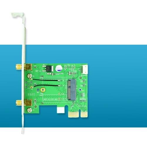 NGFF M.2 Key E To PCIe 1x WiFi card Adapter M2 to PCI-E For 7260NGW 7265NGW 8260NGW 8265NGW 3160NGW 3165NGW 3168NGW