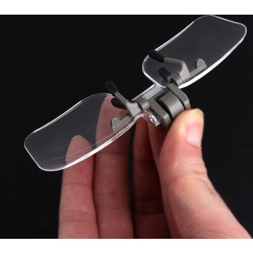 ANENG 2X Glasses Style Magnifier Magnifying Glass with Clip For Reading