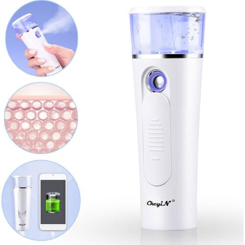 CkeyiN Facial Steamer Mist Portable Nano Sprayer Beauty Care Tool Skin Moisturizing Spa USB Rechargeable Shrink Pore Power Bank
