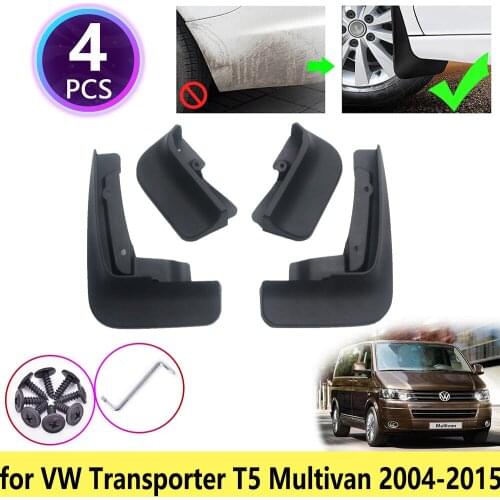 For VW Volkswagen Transporter Caravelle Multivan T5 2004~2015 Mudguards Mudflap Fender Mud Flaps Splash Accessories 2006 2008