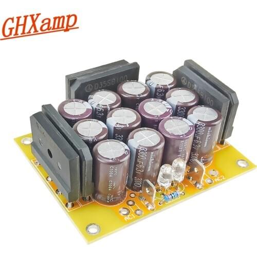 GHXAMP 2500W DC Isolation Power Supply Board 25A Rectifier Bridge Clean DC Power Noise AC220V 1PC