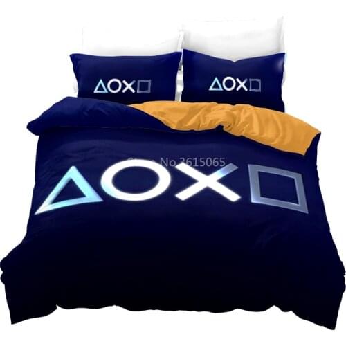 Gamepad Button 3d Bedding Set PlayStation Printed Duvet Cover Set with Pillowcase 2/3PCS Comforter Cover Set for Bedroom Decor