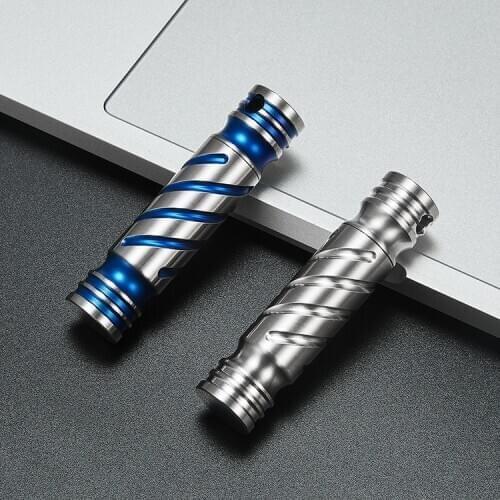 Mack walker CNC Pure Titanium Waterproof Tube Capsule Storage Outdoor EDC Survive Dry Box for Camping Hiking