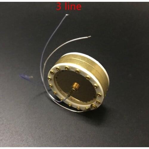 34mm Microphone Large Diaphragm Cartridge Core Capsule for Condenser Mic Head Neumann DIY Replacement Large Golden Diaphragm