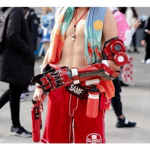 Customize Overwatch McCree Skin Lifeguard Cosplay Left Arm Armor
