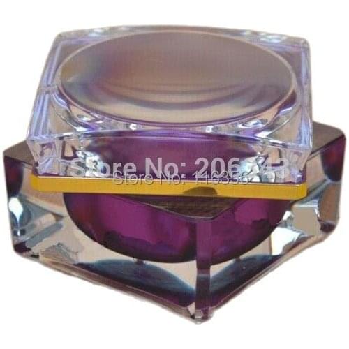 New arrival 30g purple patels shape acrylic cream bottle,eyecream jar,Cosmetic Jar,Cosmetic Packaging