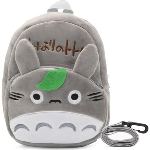 2-4 year Baby Kindergarten Cartoon Anti-lost School Bags Cute Totoro Plush Backpack anime plush doll children schoolbag backpack