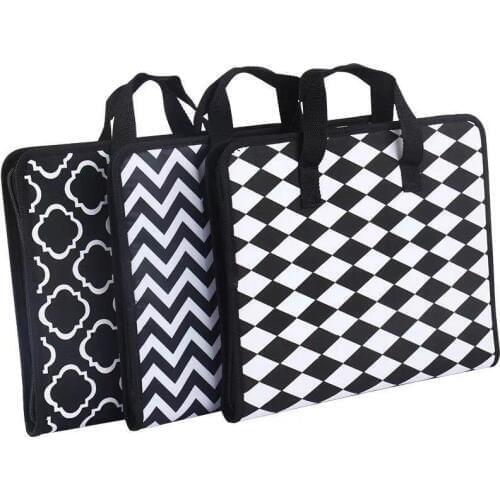 13 layers Storage multi- Office Document Office Papersd A4 Canvas Zipper File Bag Folder
