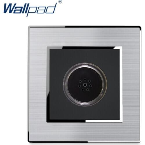 Sound Voice Control Switch Stainless Steel Panel With Silver Border Wallpad Wall Switch AC180-250V