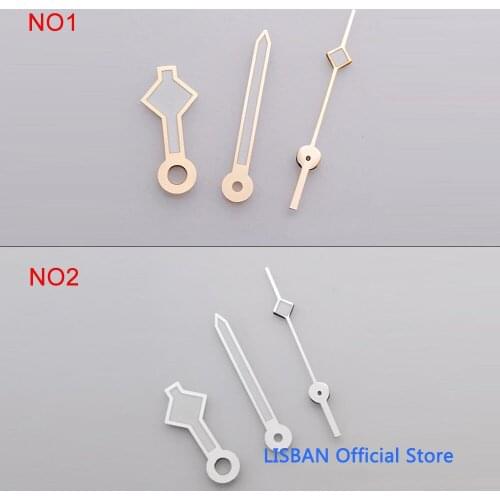 Silvery luminous watch hands fit Nh35 ETA 2824,2836 Miyota 8215 8205 ST1612 Mingzhu DG2813 automatic movement