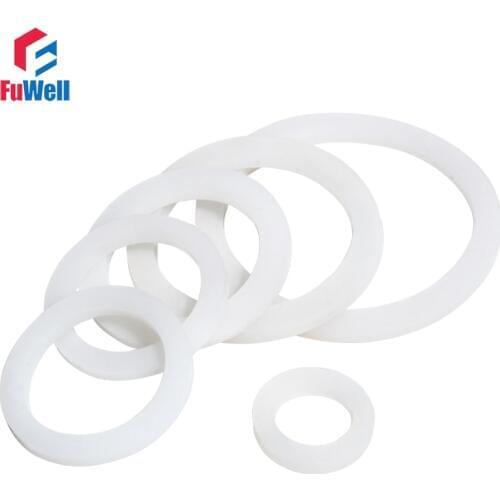 Silicone Flat Gasket Ring 1/2'' 3/4'' 1'' 2'' VMQ Rubber Seal Ring Gasket for Corrugated Pipe Flat Gasket Ring Washer