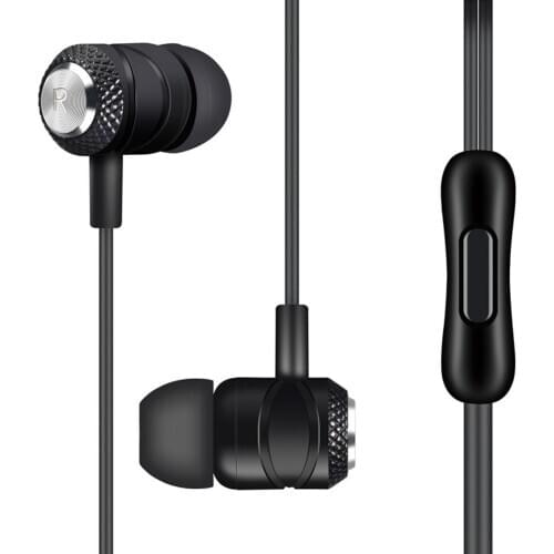 3.5mm Universal In-ear Cord Music Subwoofer Earphone for Smart Phone Computer Tablet Headphone With Mic