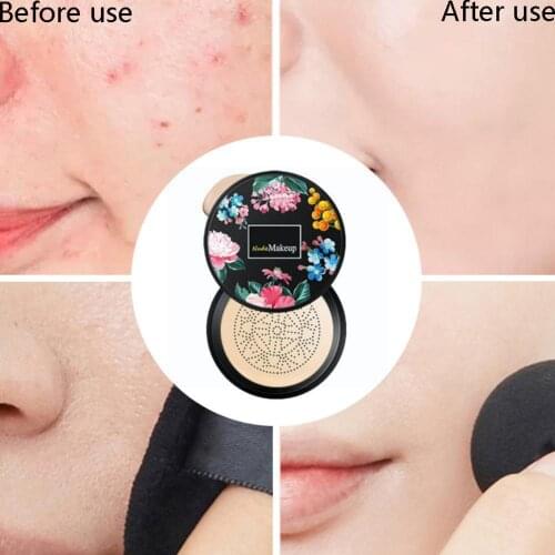 Mushroom Head Air Cushion CC Cream BB Cream Foundation Nude Breathable Korean Natural Makeup Light Concealer Brushes U1W4