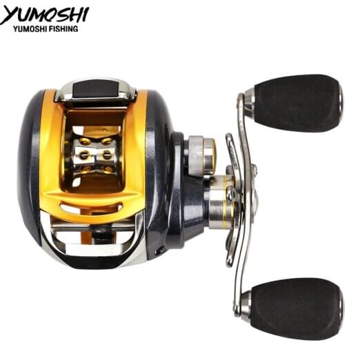 Yumoshi 2020 New Right or Left Baitcasting Reel 12+1BB 6.2:1 Bait Casting Fishing Reel Magnetic and Centrifugal AOC