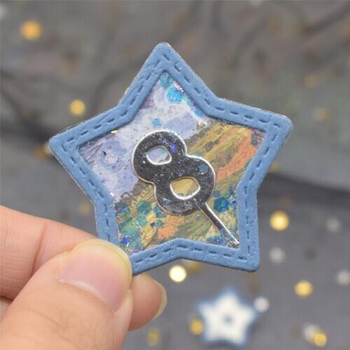 Star Shape Shake Card Cutting Dies Metal Stencil DIY Scrapbooking Die Cuts Gift Box Decoration Paper Embossing Dies