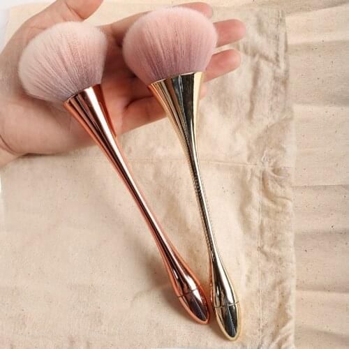 1Pc Professional Cosmetic Brushes Set Face Contour Brush Eye Shadow Lip Brush Gold Powder Blush Brush Beauty Makeup Tool