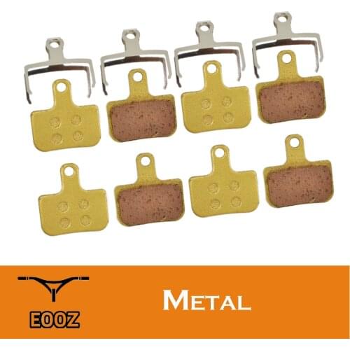 EOOZ 4 Pairs Full-Metal Bicycle DISC BRAKE PADS for AVID DB1 DB3 DB5 Elixir / SRAM LEVEL TL & T