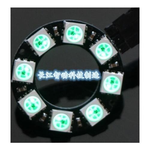 5pcs/lot CJMCU 8-bit WS2812 5050 RGB LED Built-in Full-color Driver Color Light Circular Development Board