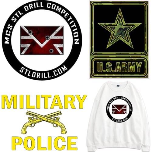 Airsoft Patches Pentagram Thermal Stickers on Clothes Fabric Iron-on Transfers for Clothing Thermoadhesive Patch Diy Applique