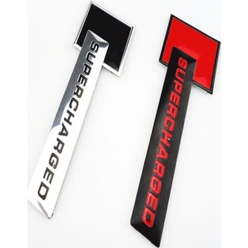 Car Styling Supercharged Turbo Boost 3D Metal Chrome Aluminium Alloy Sticker for Mitsubishi ASX Outlander Lancer Evolution Paj