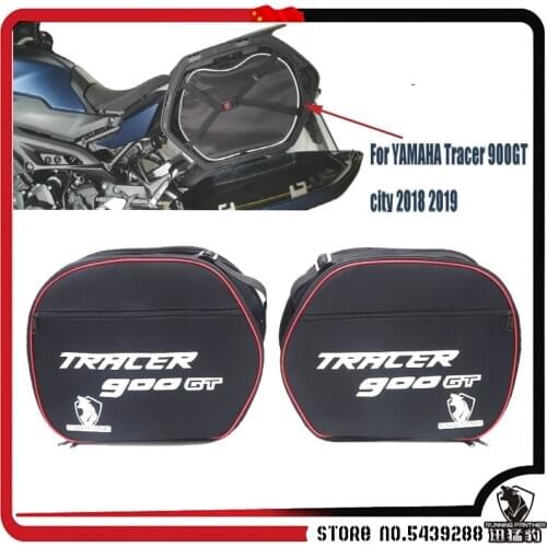 Motorcycle luggage bags Saddle Bags Black For Pannier Liner TRACER 900GT 2018 2019 and FITS FOR YAMAHA FJR 1300/TDM 900